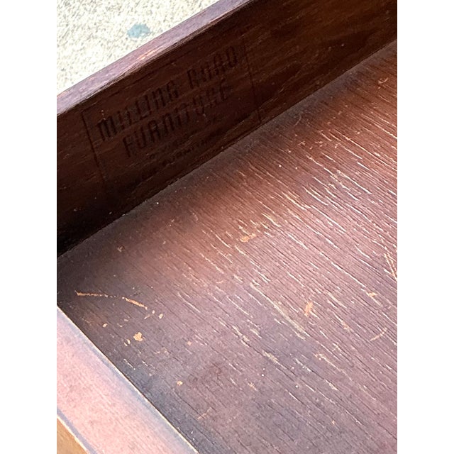 Wood Vintage Baker Milling Road Campaign Side Tables - A Pair For Sale - Image 7 of 12