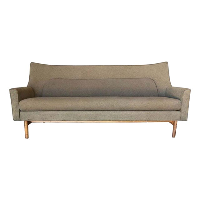 Mid-Century Model 98632 Arched Wing Back Sofa Attributed to Lawrence Peabody for Nemschoff For Sale