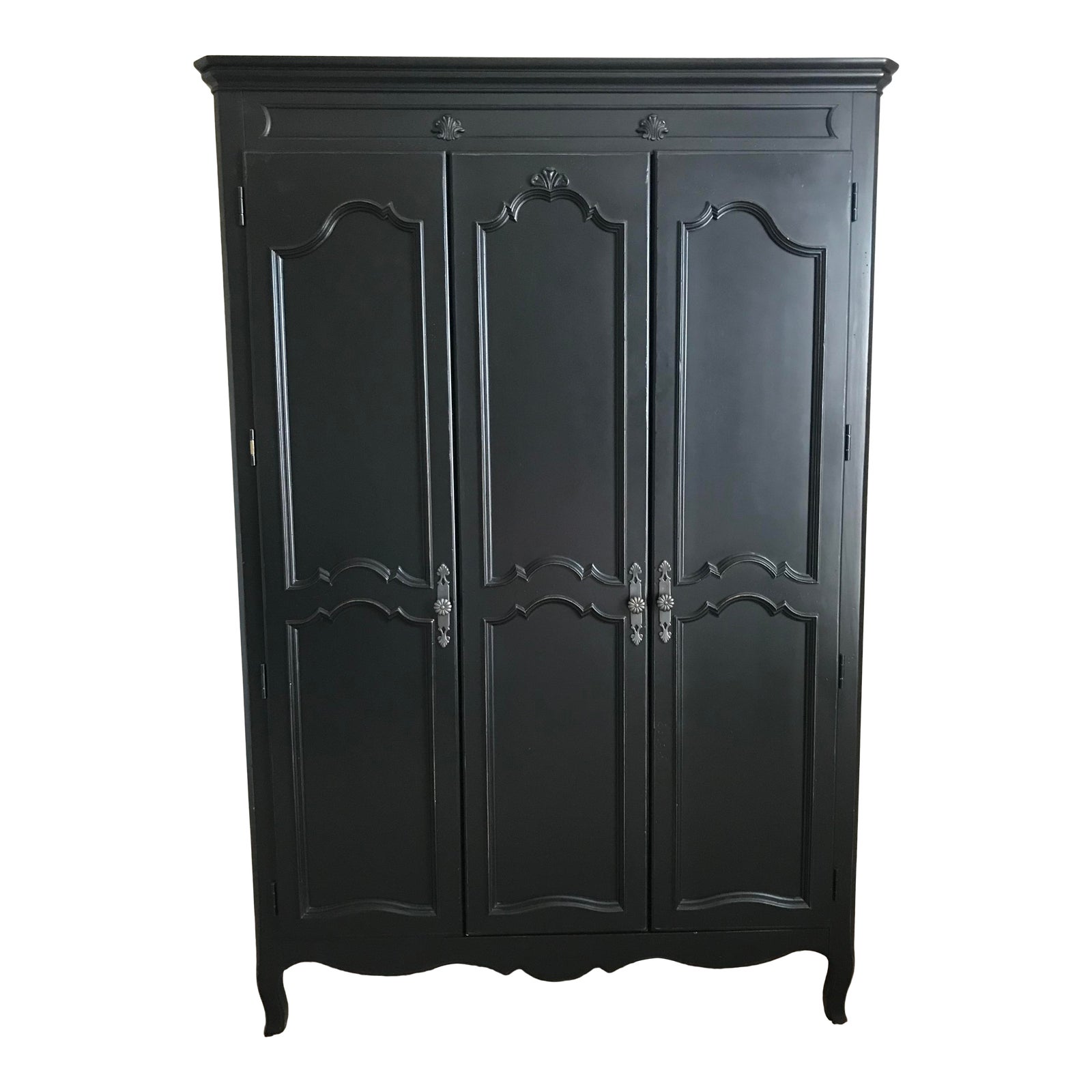 Young America Stanley Ma Marie Black Wooden Armoire Chairish
