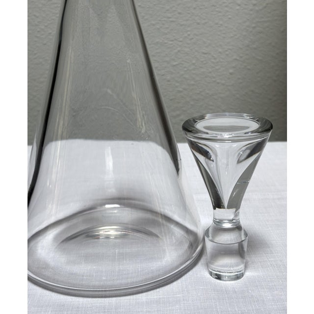 Mid Century Modern Baccarat France Beaker Decanter For Sale In Seattle - Image 6 of 8