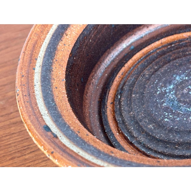 Mid-Century Modern Mid-Century Modern Danish Studio Pottery Bowl by Tue Poulsen for Tue Keramik, 1960s For Sale - Image 3 of 15
