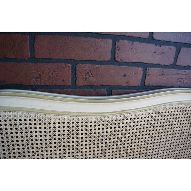 Mid-Century Modern Henredon French Style Cane Headboard For Sale - Image 3 of 6