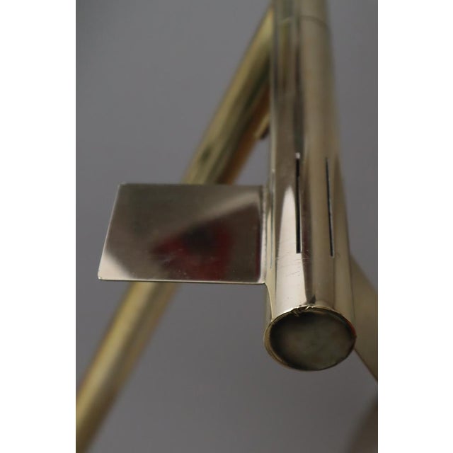 Futuristic Space Age Floor Lamp in Brass, 1960s For Sale - Image 13 of 18