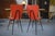 Black Set of Red Skai Chairs, 1960s For Sale - Image 8 of 18