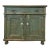 Green Painted Country Pine Cupboard. For Sale