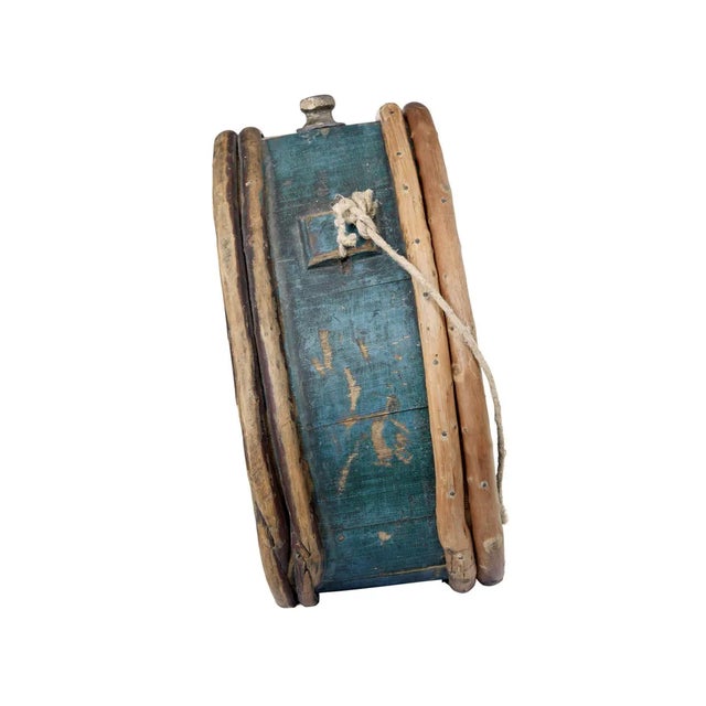 Mid-19th Century Painted Water Carrier For Sale - Image 4 of 8