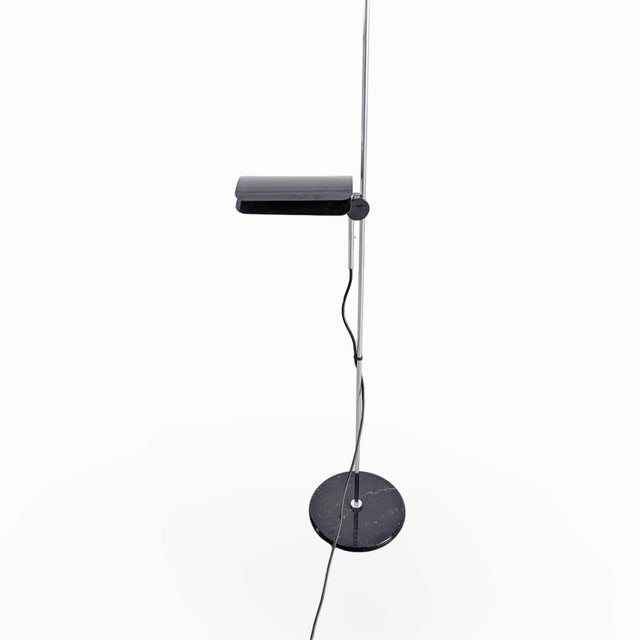 Metal Mid-Century Floor Lamp in Marble by Bruno Gecchelin for Skipper and Pollux For Sale - Image 7 of 11
