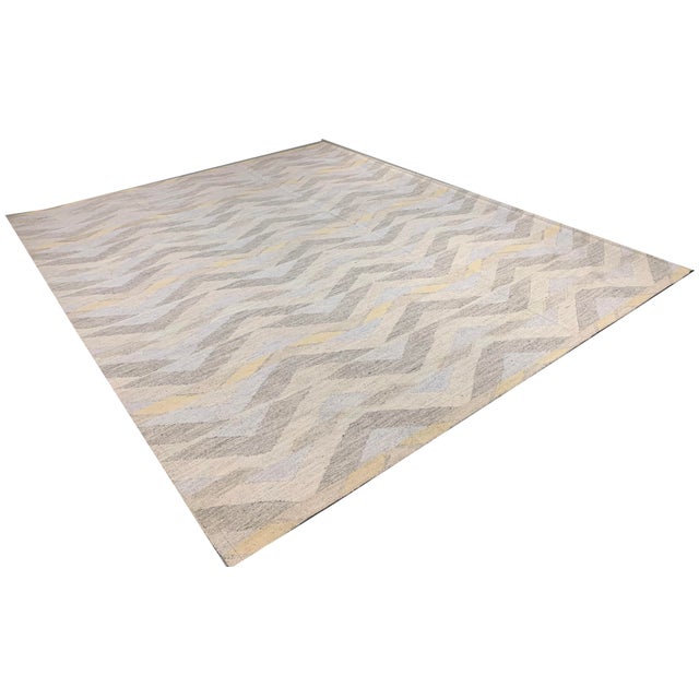 2020s Swedish Style Kilim Deco Flatweave Rug 8' X 10' For Sale - Image 5 of 10