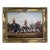 Original Fox Hunting Oil Painting Signed English Hunt Horses Hounds Framed For Sale
