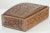 English 1950s Domed Shesham Carved Wood Box For Sale - Image 3 of 9