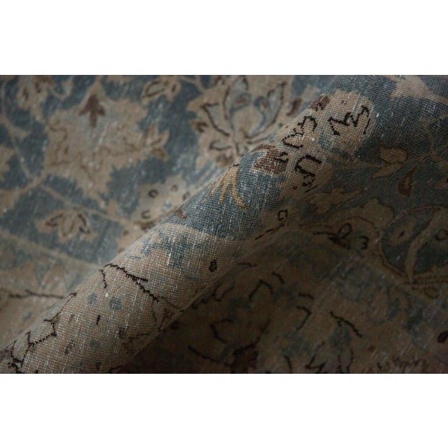 Vintage Distressed Tabriz Carpet - 7'5" x 10'9" For Sale - Image 10 of 15