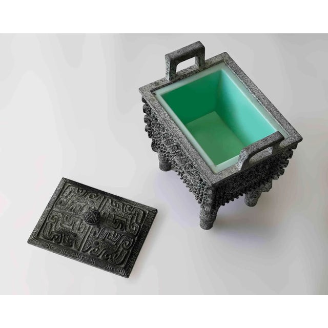 Tribal Vintage Ice Bucket - James Mont Aztec Style For Sale - Image 3 of 4