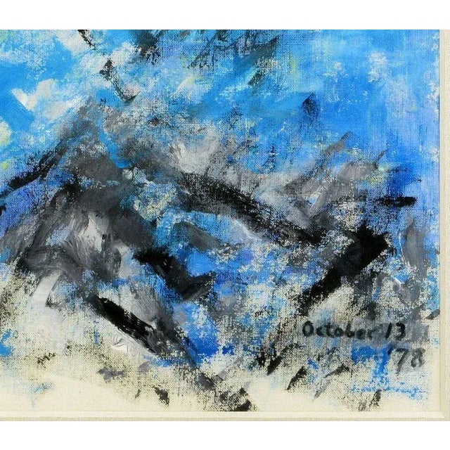 Abstract Intense Primary Color Abstract Acrylic on Canvas For Sale - Image 3 of 6