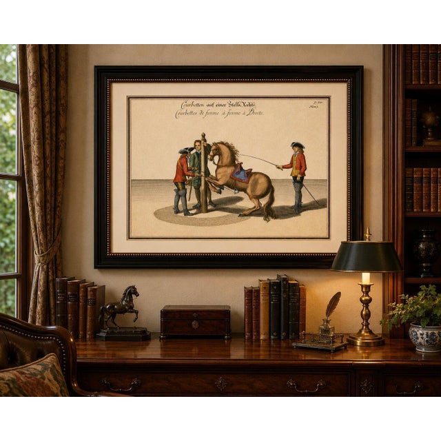 William Cavendish, Courbette Horse Training, 1700s, Engraving For Sale - Image 11 of 12