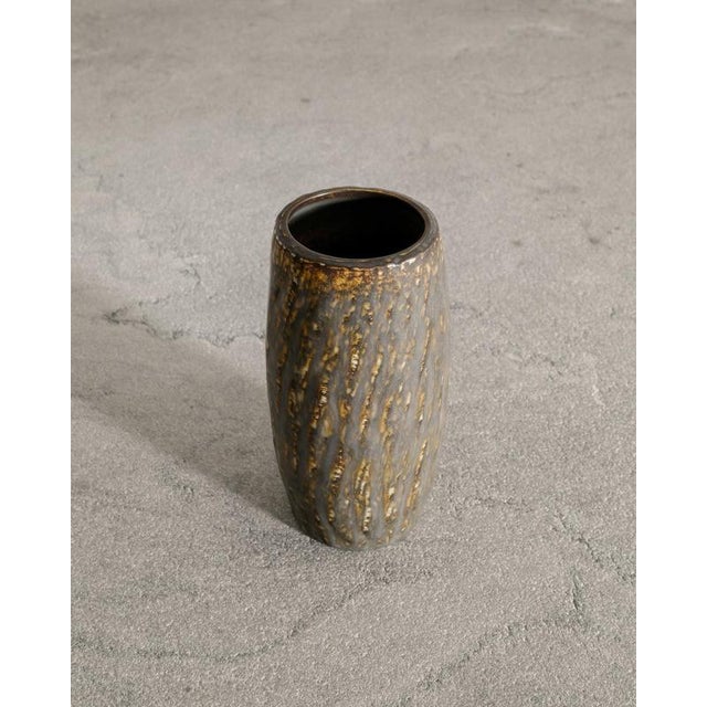 Mid-Century Swedish Stoneware Rubus Vase by Gunnar Nylund for Rörstrand, 1950s For Sale - Image 3 of 6