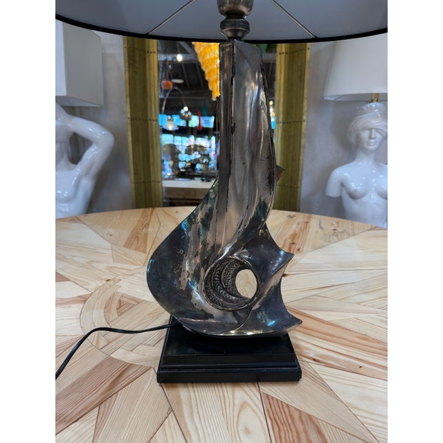 1989 Sergio Verginelli Sculptural Biomorphic Table Lamp For Sale - Image 4 of 9