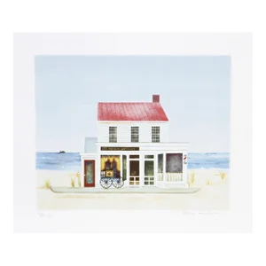 Sag Harbor Antique Shop, Mary Faulconer Lithograph, Signed and Numbered in Pencil
