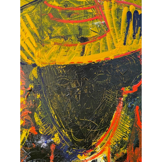 Contemporary Degustation. Chateau De Lescours Abstract Expressionism Painting For Sale - Image 3 of 6