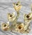 1970s Vintage Italian Onyx Stone Tulip Candelabra Candlestick Holders - Set of 3 For Sale - Image 5 of 11