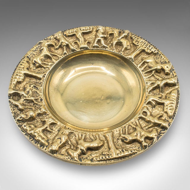Pair of Vintage Casablanca Souk Ashtrays, Bronze Tobacco Dish, Art Deco, c.1940 For Sale - Image 6 of 10