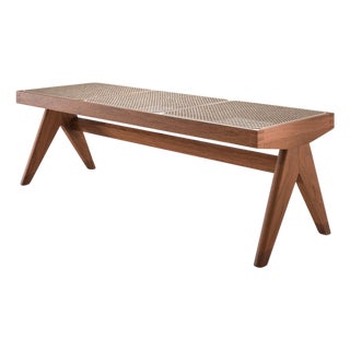 Civil Bench in the style of Pierre Jeanneret for Cassina For Sale