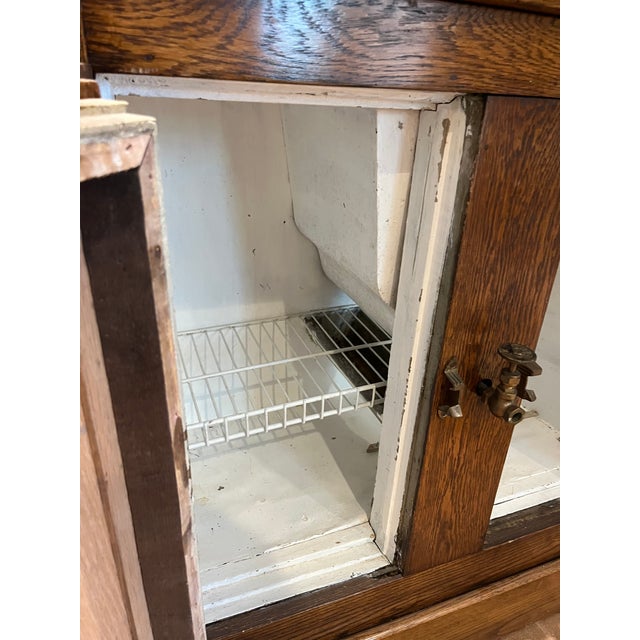 Traditional 1900s Antique Ice Box Cabinet For Sale - Image 3 of 9