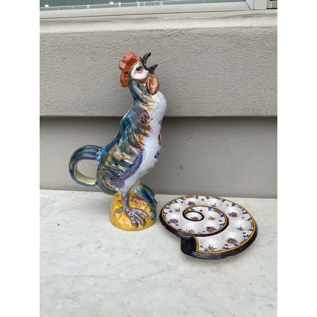 19th Century Majolica Snail Platter Saint Clement For Sale - Image 4 of 4