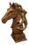 Large Cast Iron Horse Head Statue For Sale