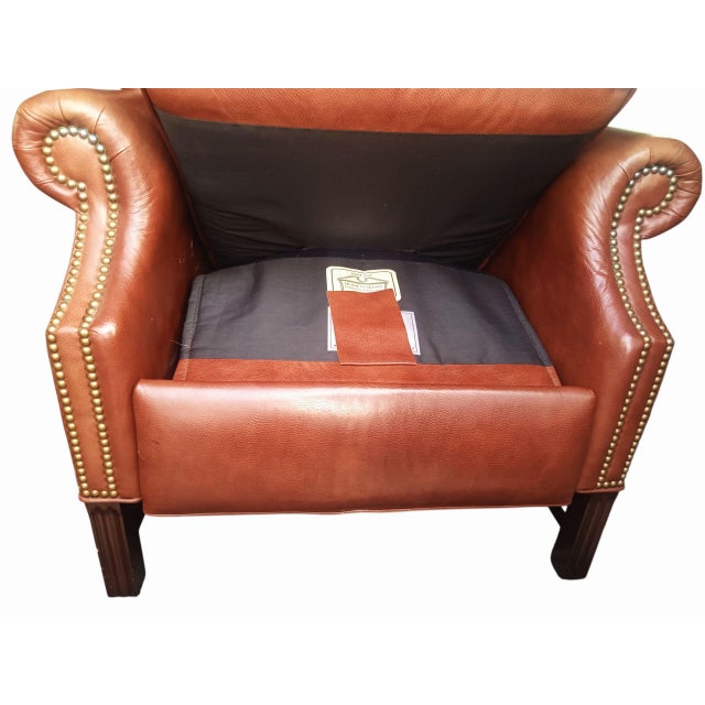 Leathercraft MotionCraft Model 1760 Attorney Full Grain Leather Recliner For Sale - Image 4 of 10