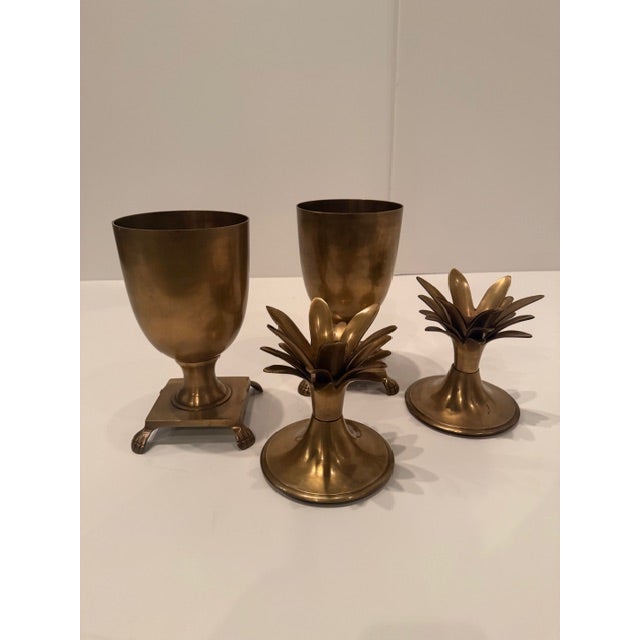 Brass Lidded Pineapple Jars -a Pair For Sale - Image 4 of 10