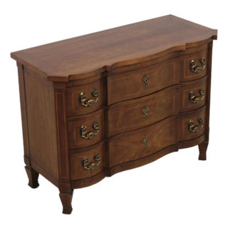 Heritage Grand Tour Walnut Continental Italian Commode For Sale