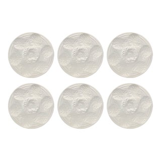 Antique French Sarreguemines Oyster Plate W/ Crab For Sale