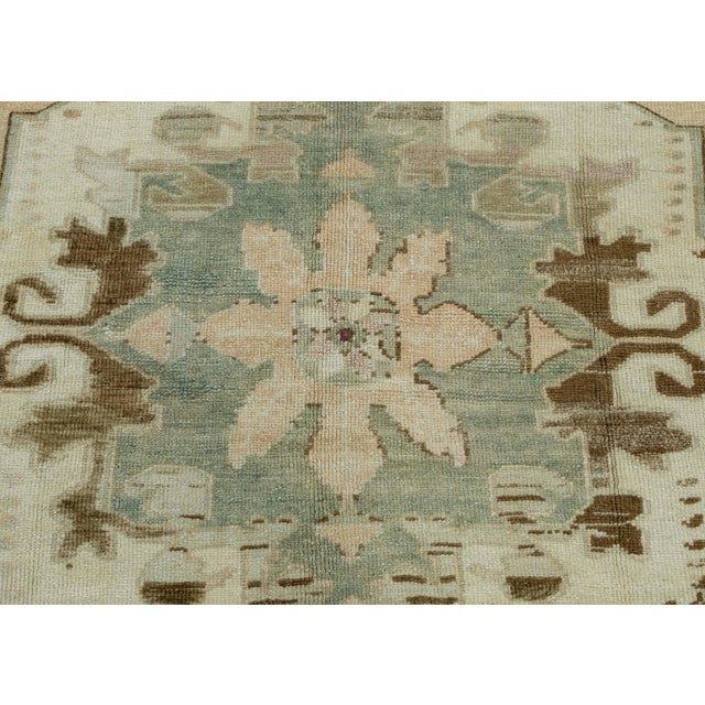 Turkish Oushak Runner Rug 2'9" x 12' #17704 For Sale In Houston - Image 6 of 8