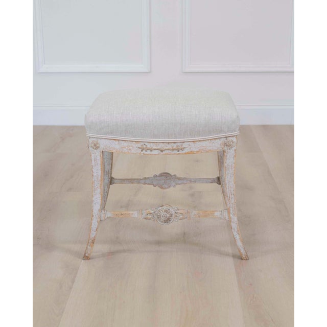 Gustavian (Swedish) Swedish 19th Century Gustavian Stool For Sale - Image 3 of 8