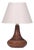 1960s Mid-Century Modern Arne Finne Nielsen, Table Lamp, Brown Glazed Stoneware For Sale