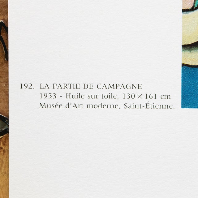 Paper 1990 After F. Leger "Homage to Louis David" and "The Country Party", Full-Color Parisian Print For Sale - Image 7 of 10