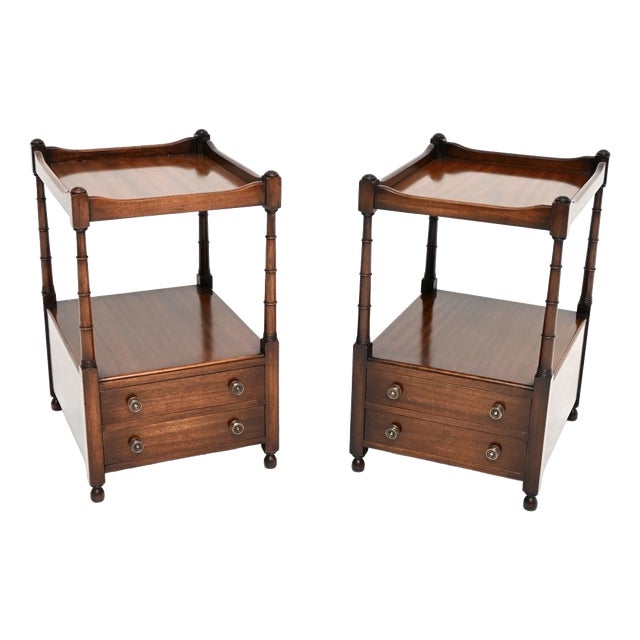 Antique Georgian Side Tables, 1950, Set of 2 For Sale