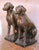 Mid 20th Century Pair of Mid-Century French Bronzed-Finish Cast Stone Labrador Dog Sculptures For Sale - Image 5 of 9