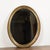Midcentury Irish Oval Gold and Black Mirror with Diamanté Décor For Sale - Image 4 of 12
