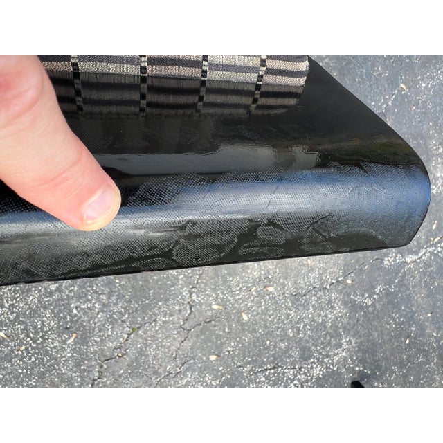 Brown 2000’s Holly Hunt Modern Mahogany Upholstered Counter Stools - Set of 3 (Attributed) For Sale - Image 8 of 12