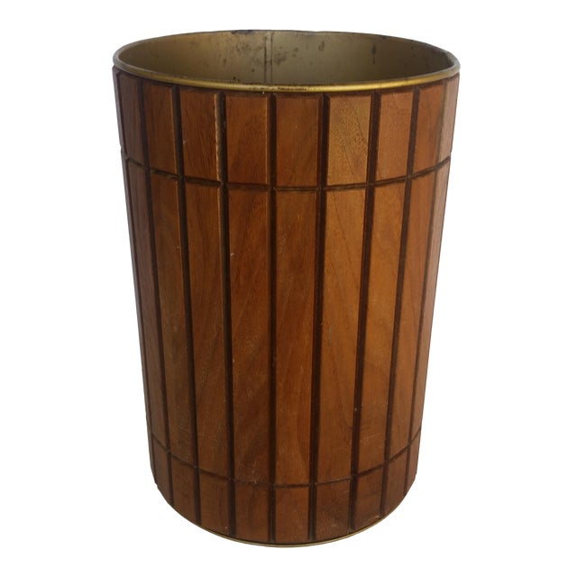 Vintage Gruvwood Trash Can Waste Basket Chairish