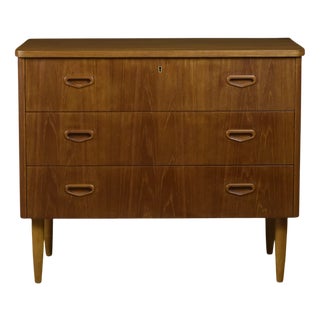 Scandinavian Teak Chest of Drawers, 1960s For Sale
