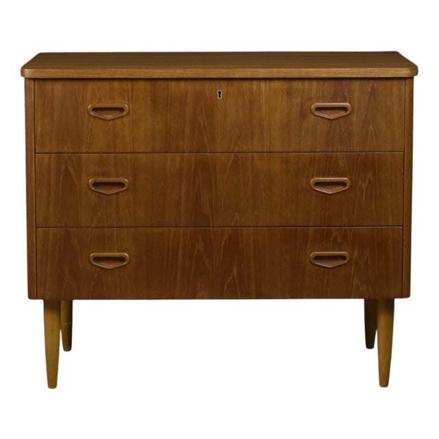 Scandinavian Teak Chest of Drawers, 1960s For Sale