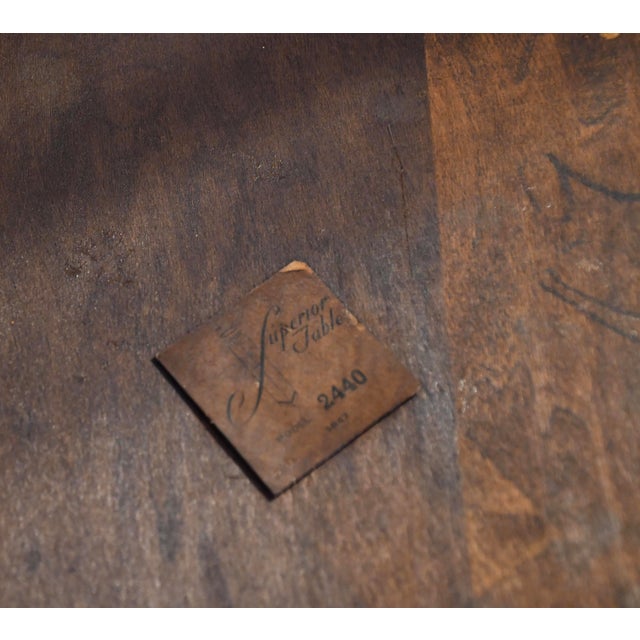 1950s Pair of Chippendale Style Mahogany Side Tables / End Tables For Sale - Image 18 of 18