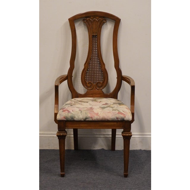 Neoclassical Thomasville Bardini Collection Italian Neoclassical Tuscan Style Dining Arm Chair 40821-822 For Sale - Image 3 of 12