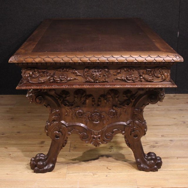 Vintage Tuscan Table in Wood, 1950 For Sale - Image 12 of 13