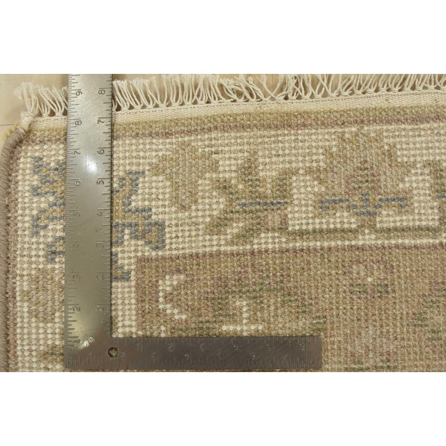 Beige Oushak Rug 2′ X 3’3” Beige Wool Traditional Hand-Knotted Oriental Carpet For Sale - Image 8 of 8