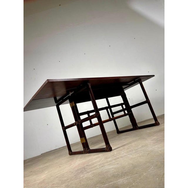 Bamboo Console Table by Lyda Levi for McGuire Production, 1970s For Sale - Image 6 of 14