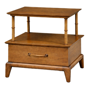 Walnut Mid 20th Century Nightstand by Henredon
