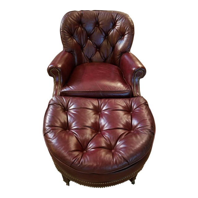 Chestfield Rounded Back Club Burgundy Leather Lounge Chair ...